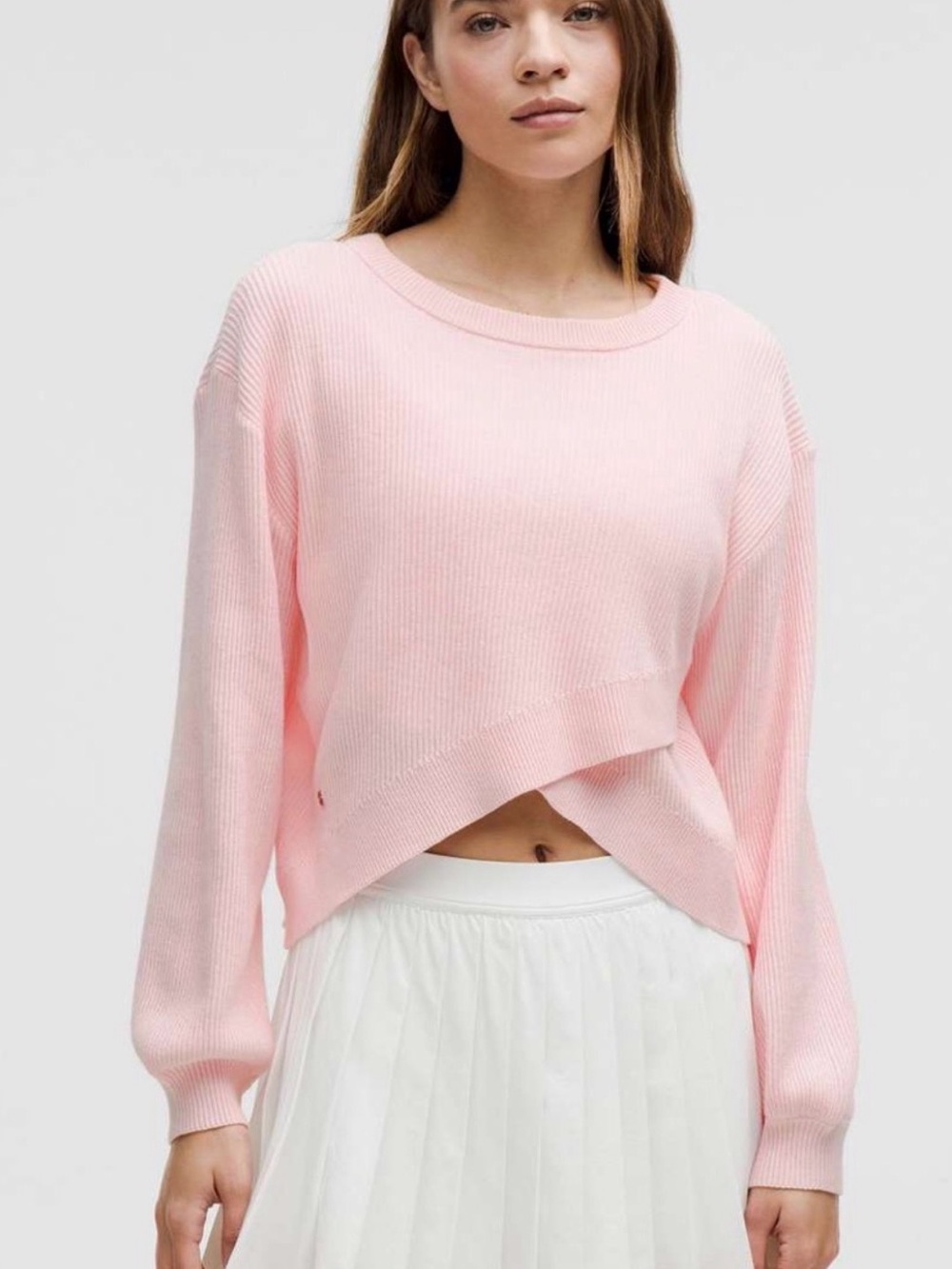lululemon Cross-Over Sweater ~pink~ Size L NWT 🌟